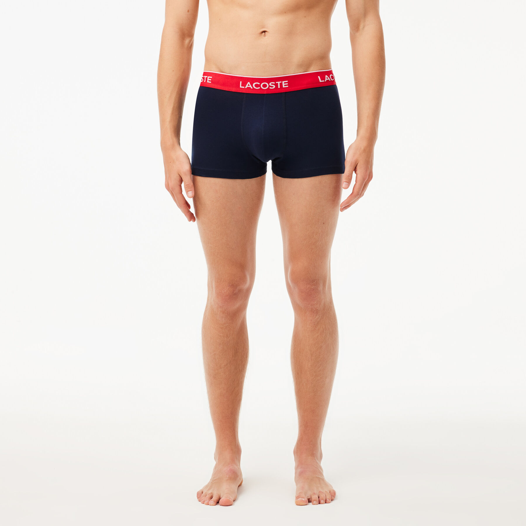 Pack Of 3 Navy Casual Trunks With Contrasting Waistband - 5H3401-00-HY0