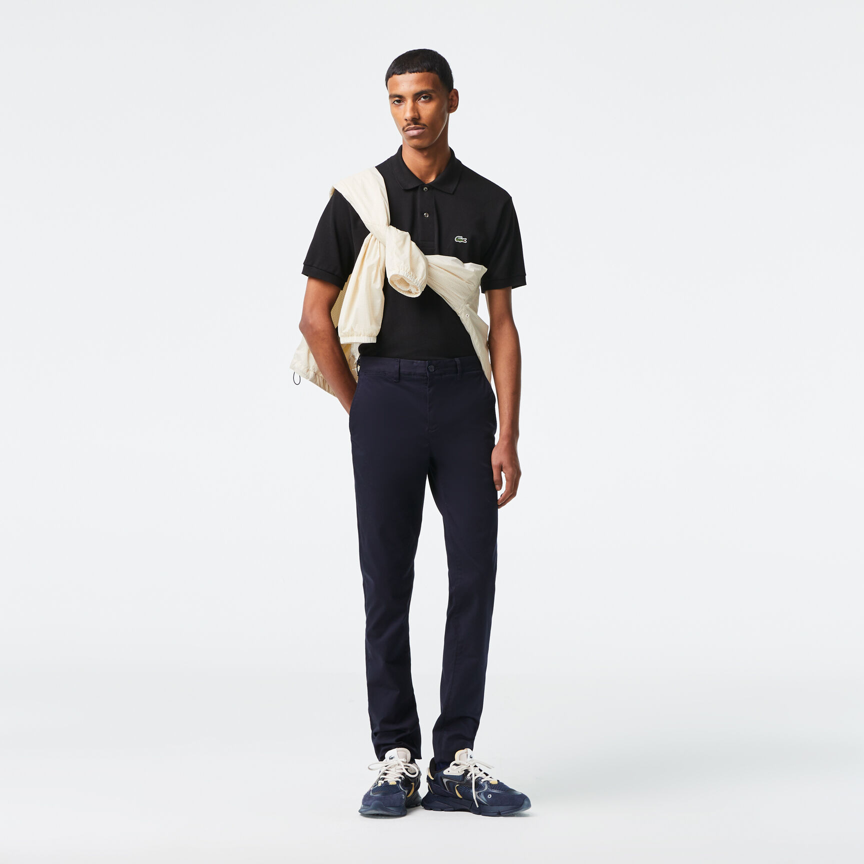 بنطال جينز دينم قطن مطاطي بقصّة ضيقة للرجال Men's New Classic Slim Fit Stretch Cotton Trousers - HH2661-00-HDE