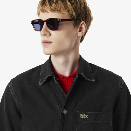 Heavy Cotton Denim Overshirt Jacket