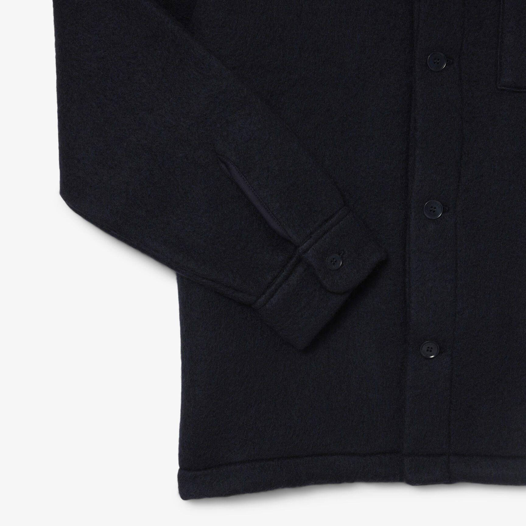 Wool Blend Felt Overshirt - CH8997-00-HDE