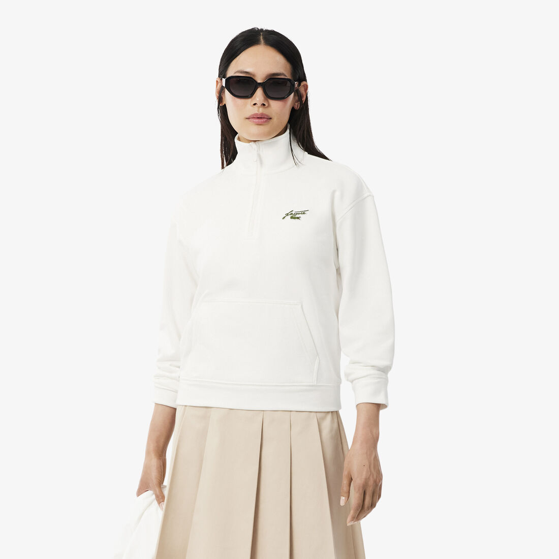High Neck Zipped Fleece Badge Sweatshirt High Neck Zipped Fleece Badge Sweatshirt - SF8504-00-70V