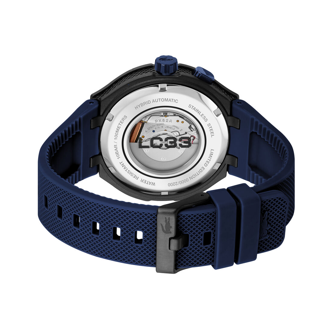 ساعة LC33 بسوار سيليكون أزرق LC33 Blue Silicone Watch - 2011467-BLU