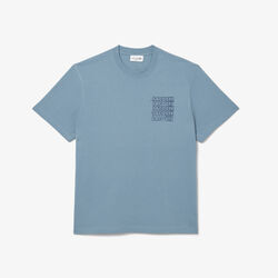 lacoste cotton jersey graphic t shirt