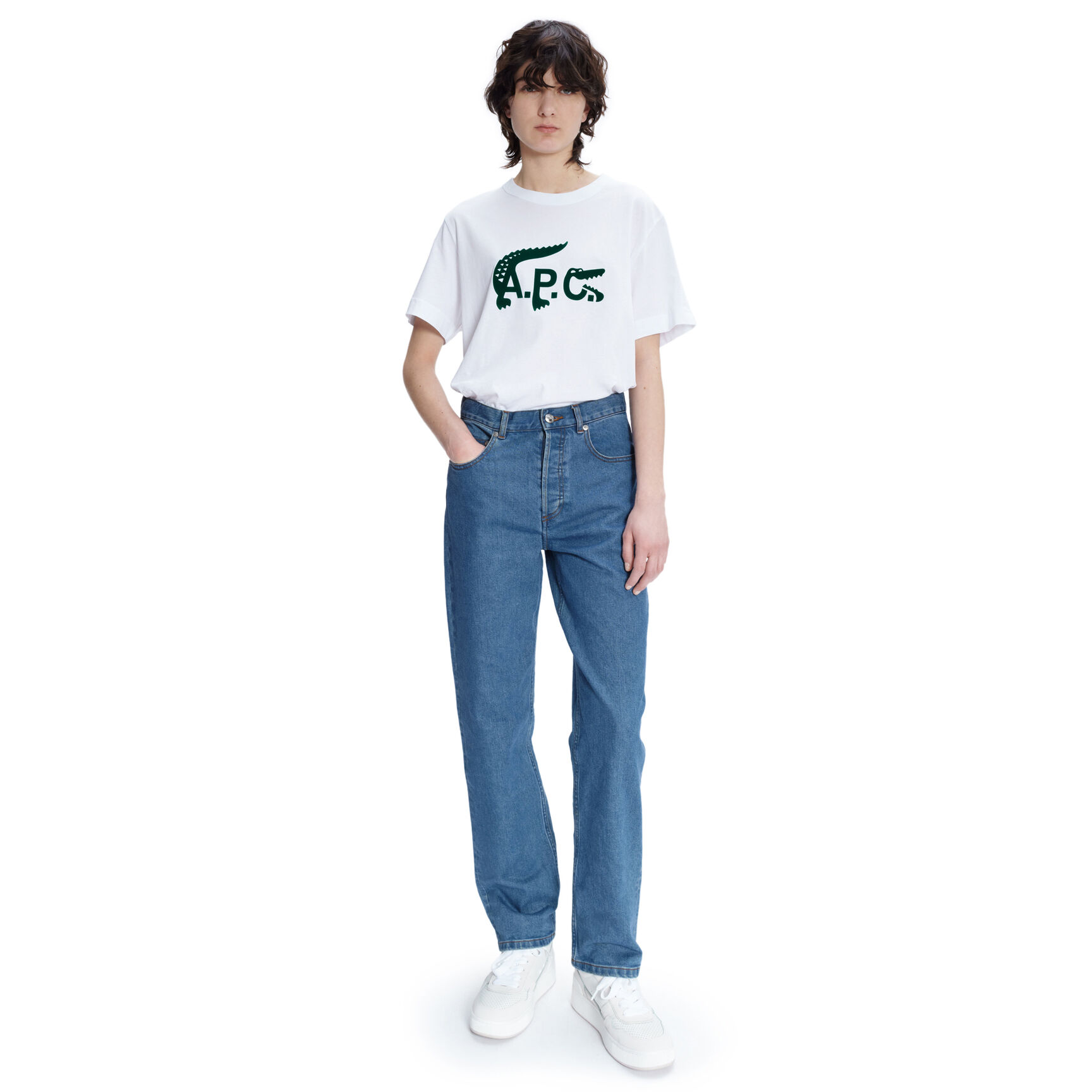 تيشيرت جيرسيه للجنسين مجموعة Lacoste x A.P.C.&lrm;