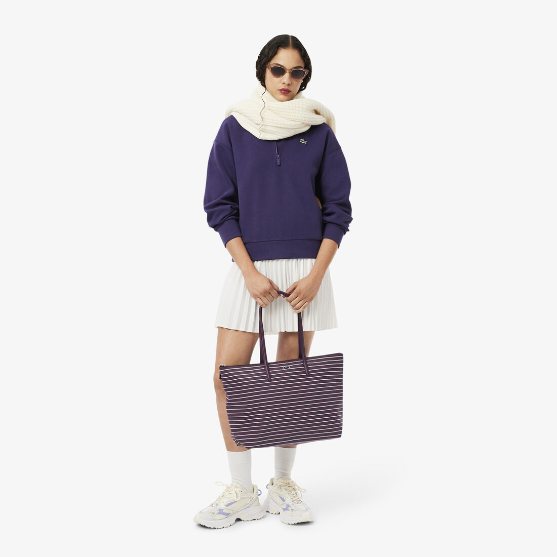 Large Striped L.12.12 Concept Tote Large Striped L.12.12 Concept Tote - NF5132SJ-R48