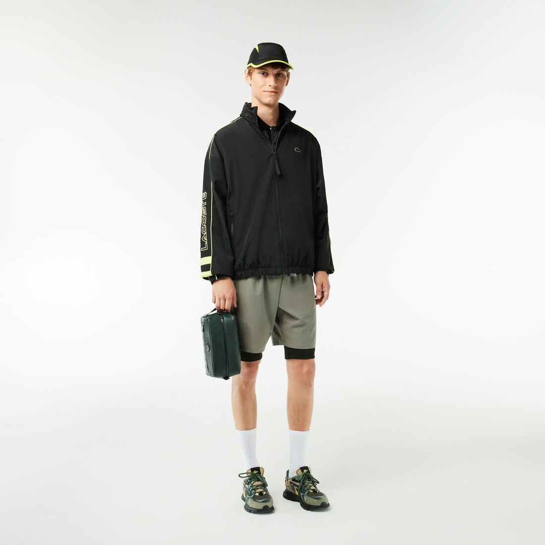 محفظة جلدية بطبعة مونوغرام Leather Monogram Print Pouch Purse - NH4398MR-B43