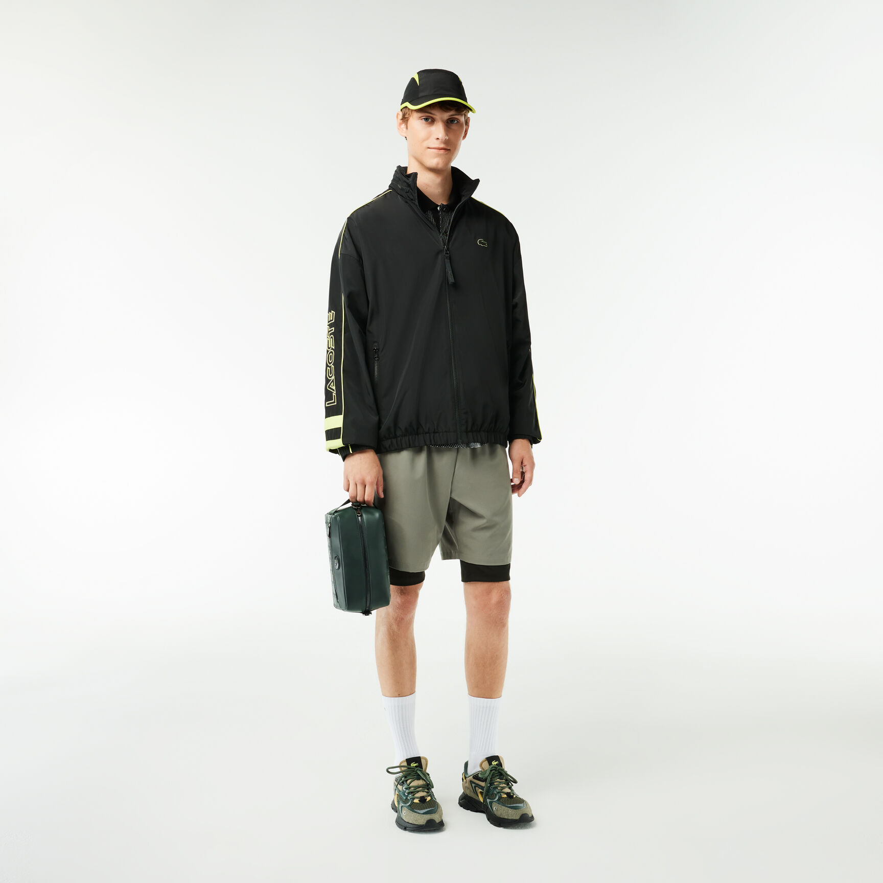 محفظة جلدية بطبعة مونوغرام Leather Monogram Print Pouch Purse - NH4398MR-B43