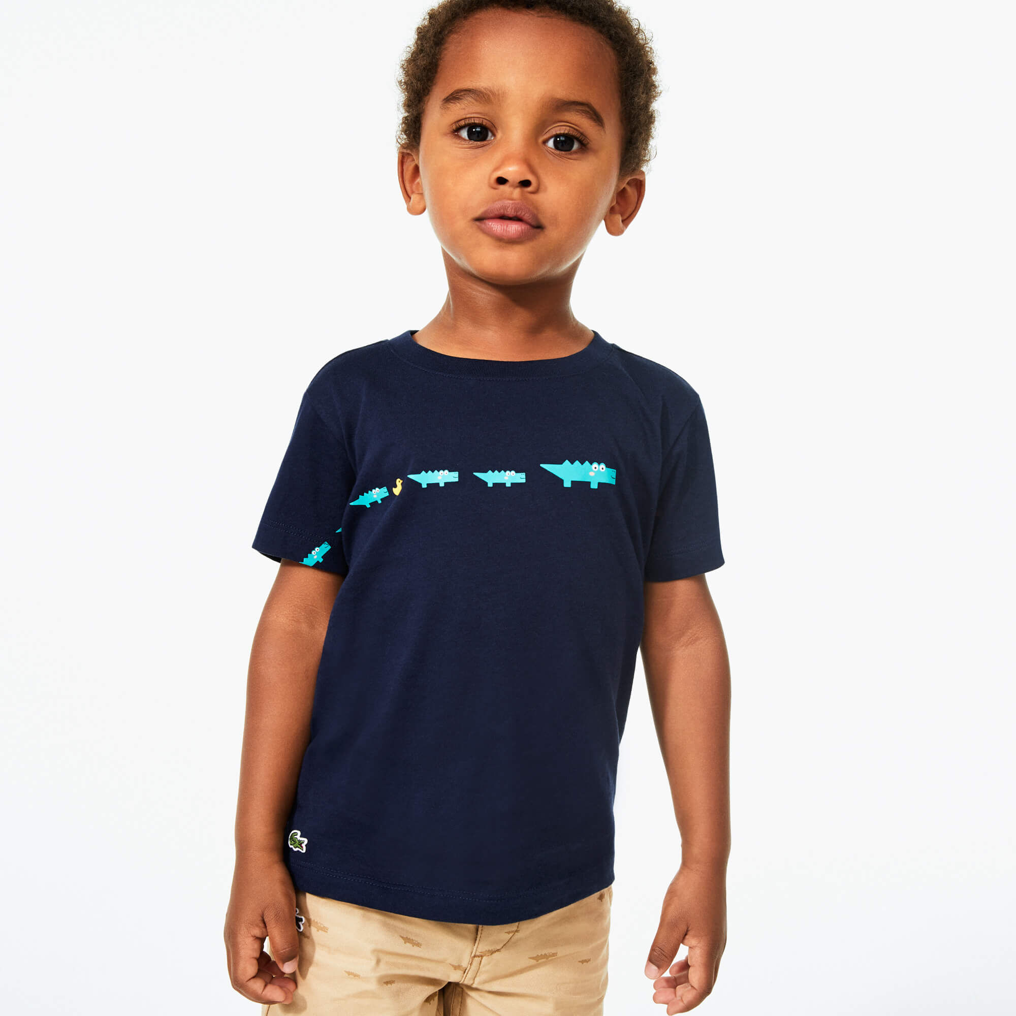 Boy’s Crew Neck Printed Cotton T-shirt