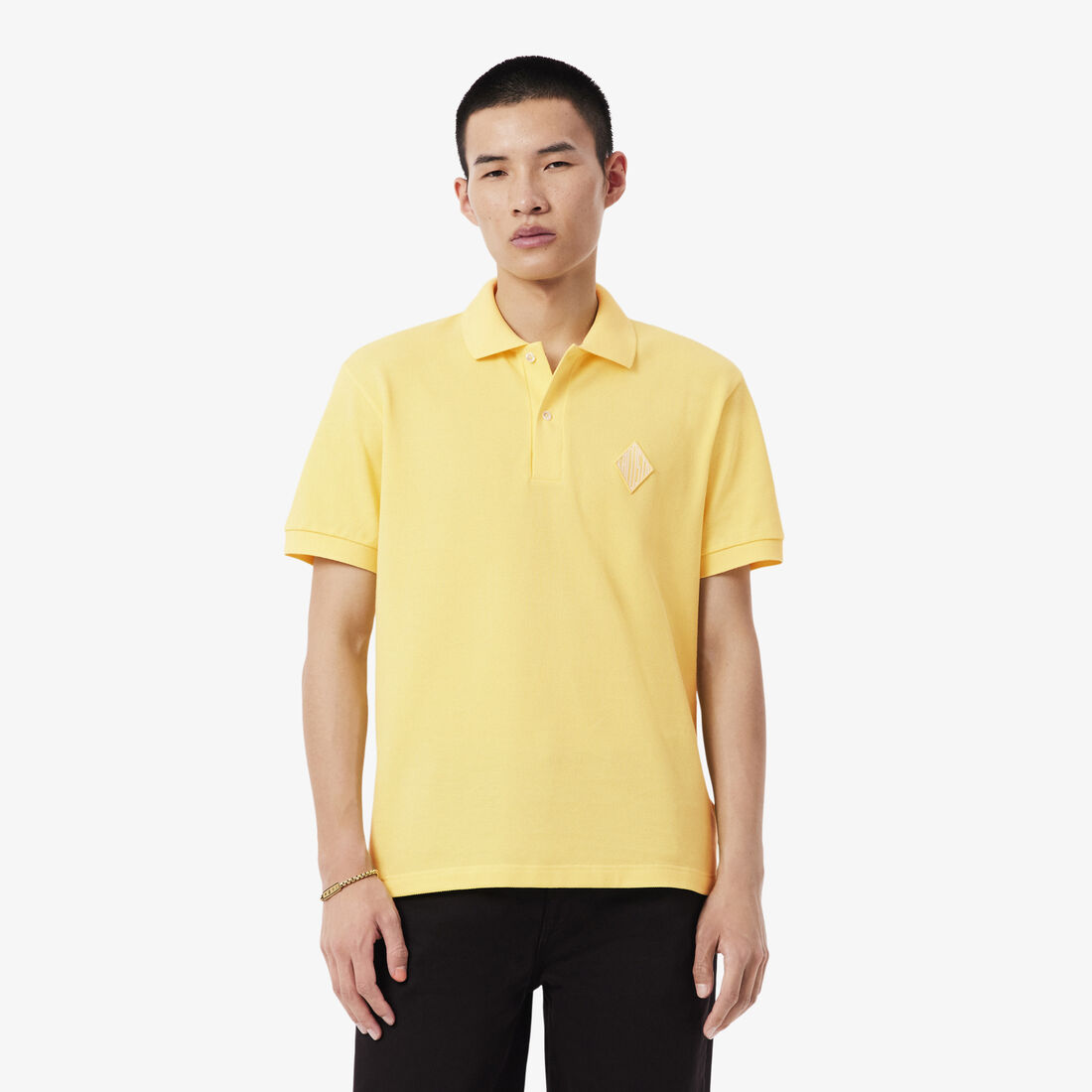 Classic Fit Badge Accent Pique Polo Shirt - PH0034-00-107
