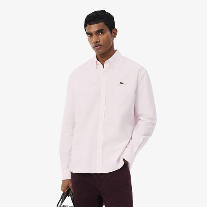 lacoste regular fit oxford shirt