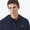 lacoste classic fit zipped fleece sweatshirt