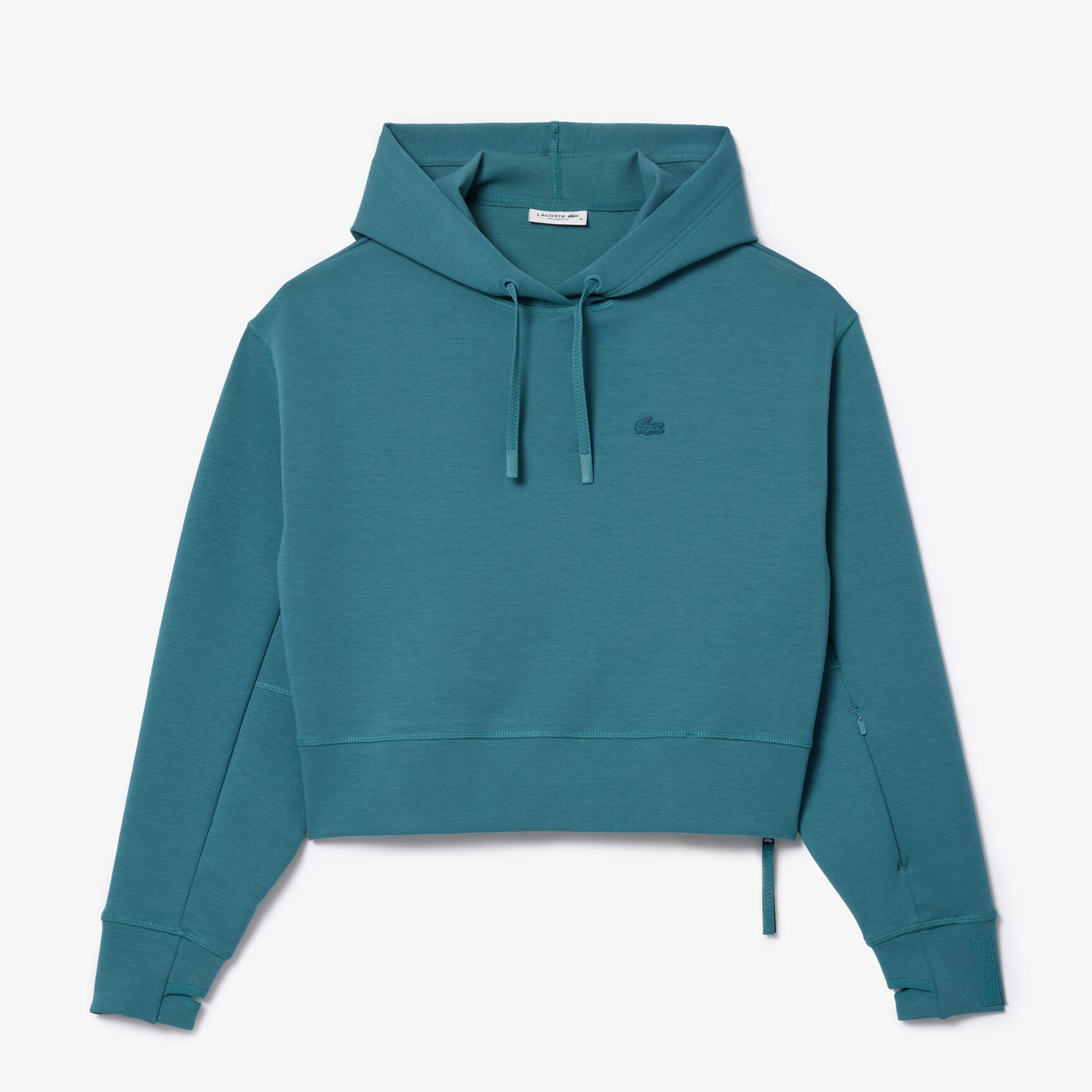 هودي قطني قصير Women's Lacoste Hooded Jogger Sweatshirt - SF0281-00-IY4