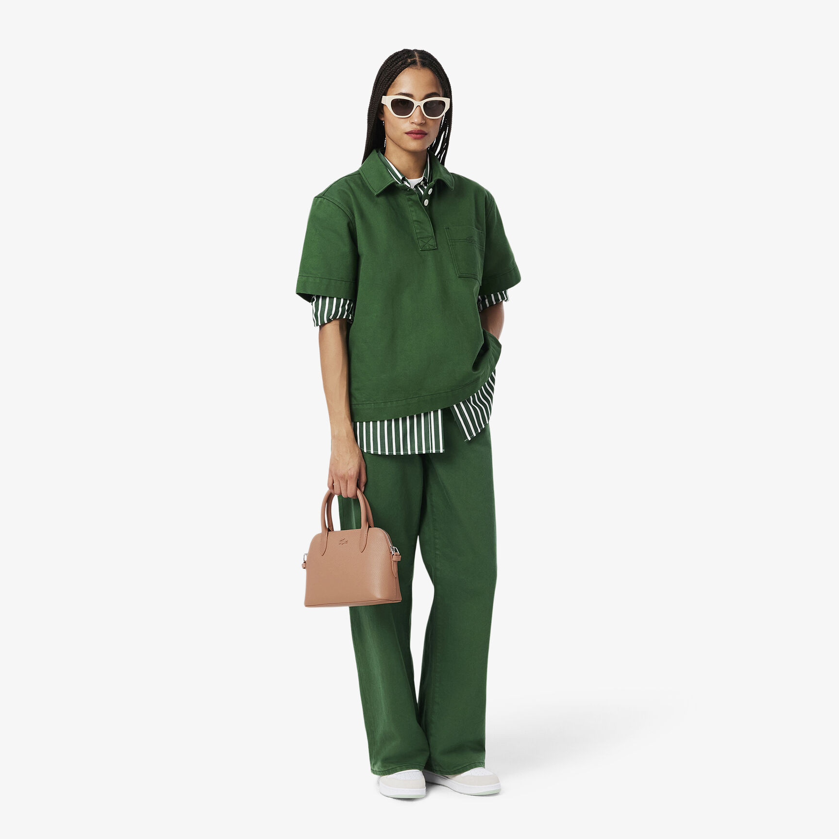 حقيبة شانتاكو بوغاتي صغيرة من جلد بيكيه Women's Chantaco Embossed Pique Leather Top Handle Bag - NF3723KL-N76