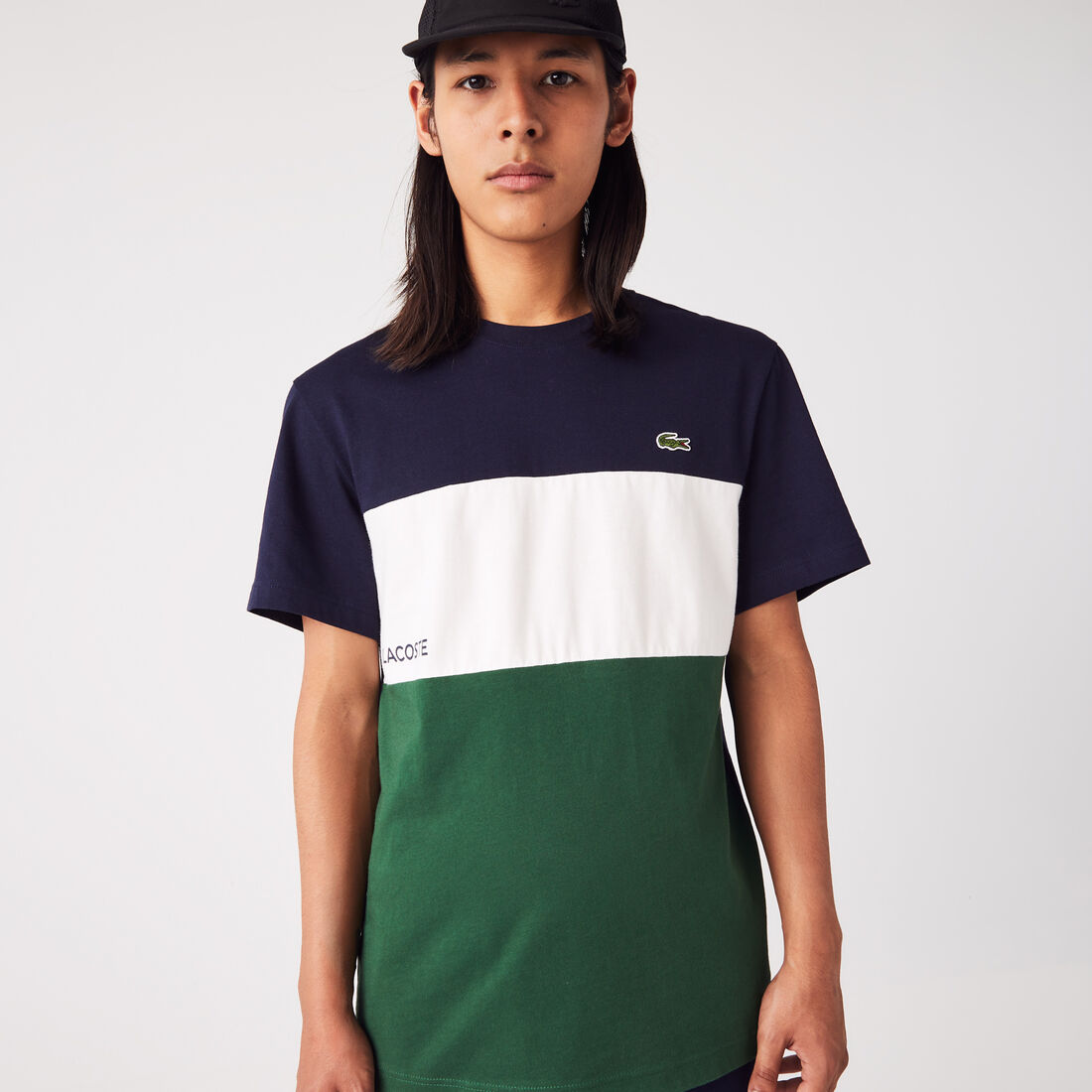 Men’s Lacoste Branded Color-Block T-Shirt