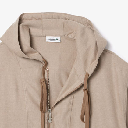 Oversized Flannel Pullover Jacket