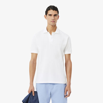 Classic Fit Embroidery Detail Petit Pique Polo Shirt