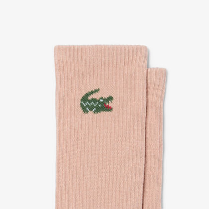 lacoste 3 pack ribbed socks
