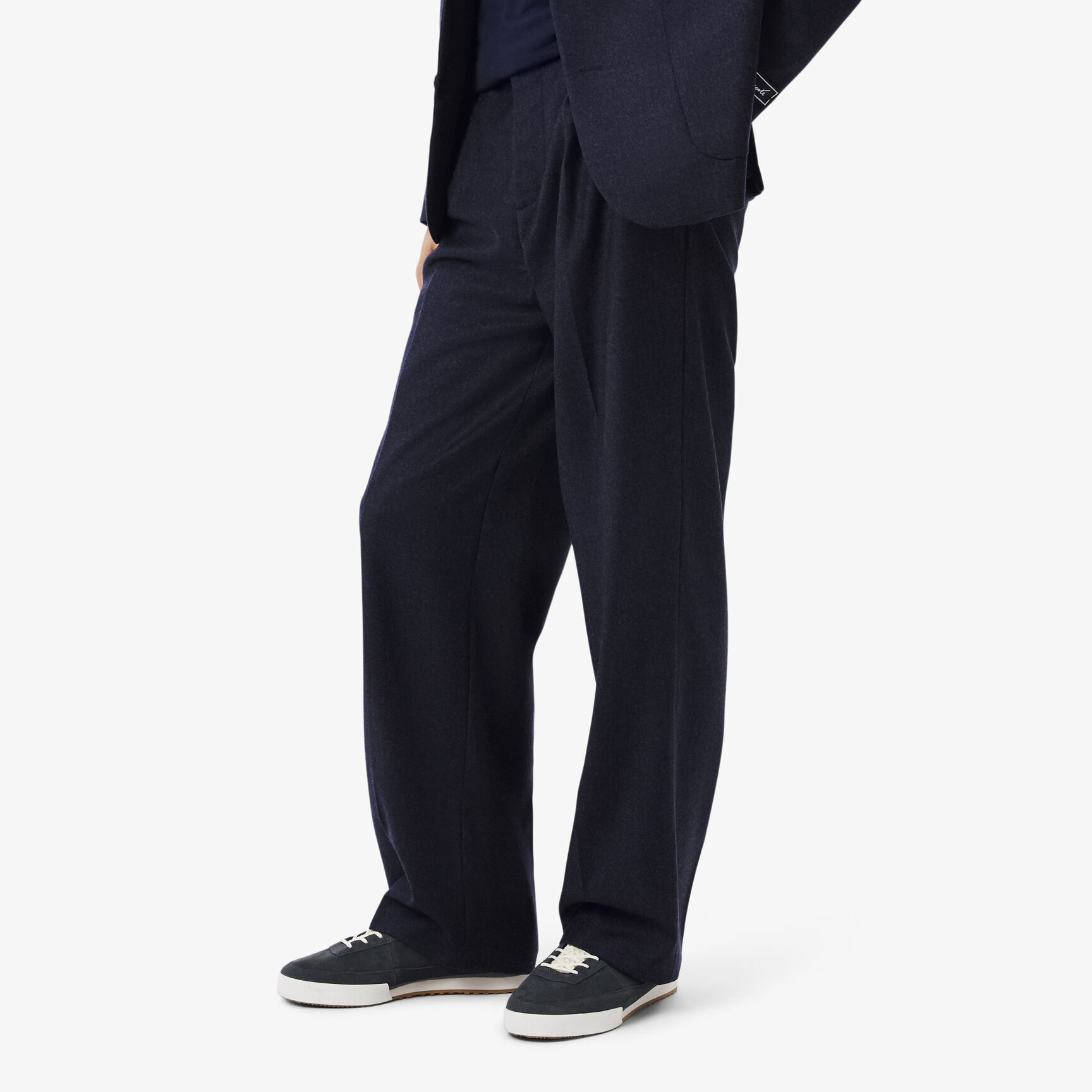 Straight Fit Felted Wool Pants - HH5730-00-725