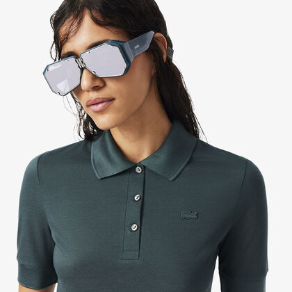 لاكوست runway slim fit silk pique polo shirt