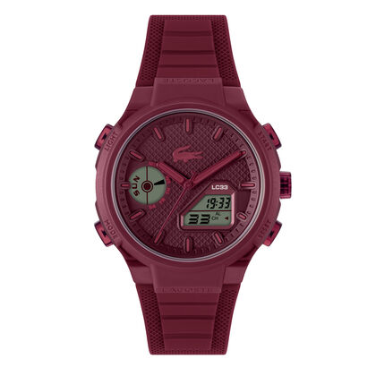 Lacoste Mens Cherry Dial Watch