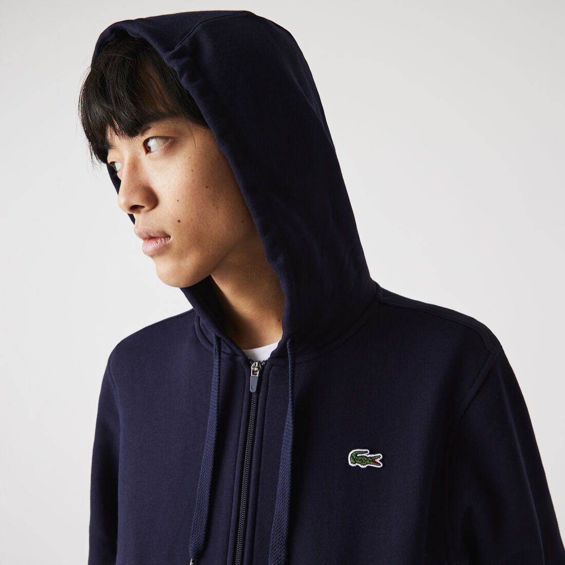 Men's Lacoste SPORT Lightweight Bi-material Hoodie Men's Lacoste SPORT Lightweight Bi-material Hoodie