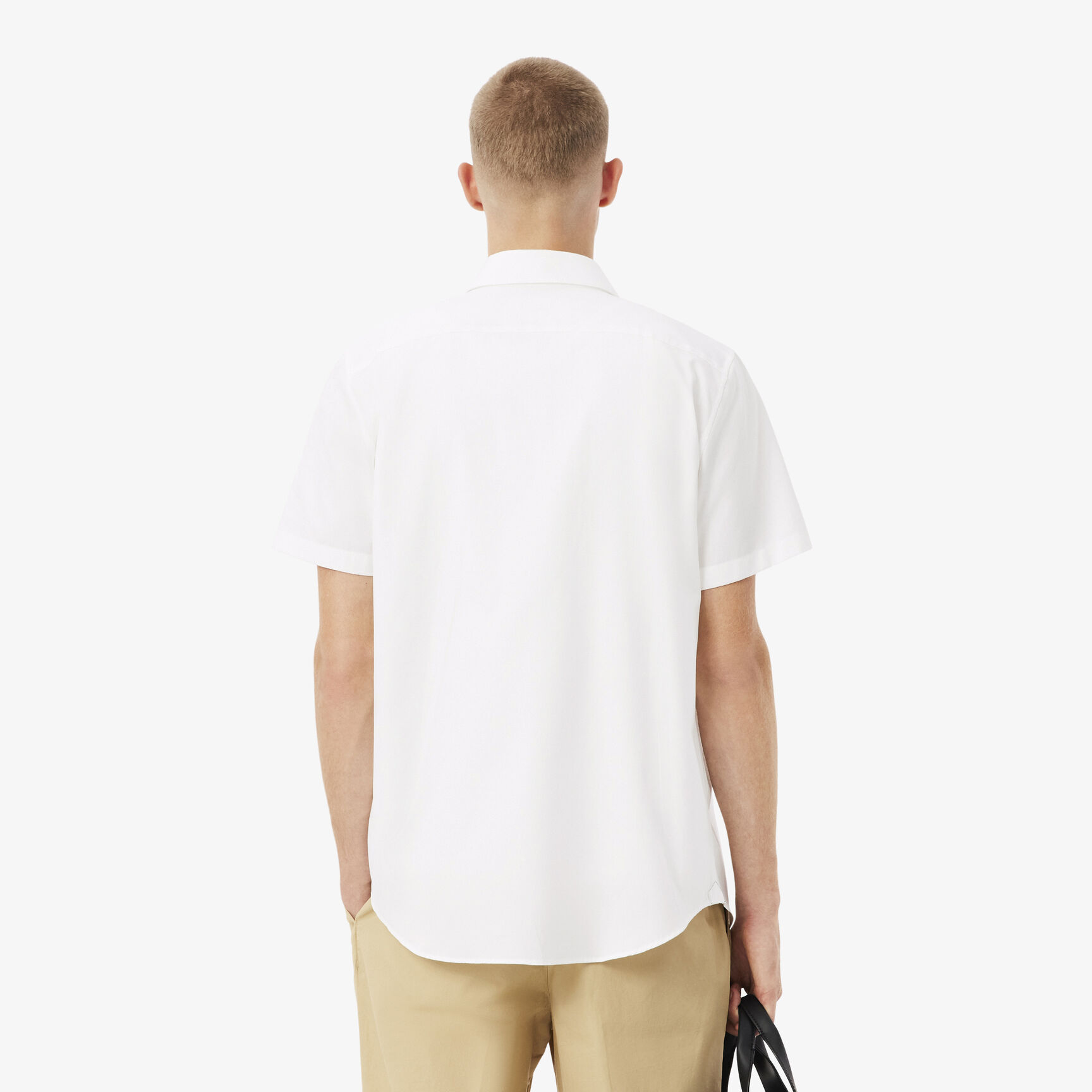 قميص قطني بقصّة عادية وأكمام قصيرة Regular Fit Short Sleeved Cotton Shirt - CH8528-00-001