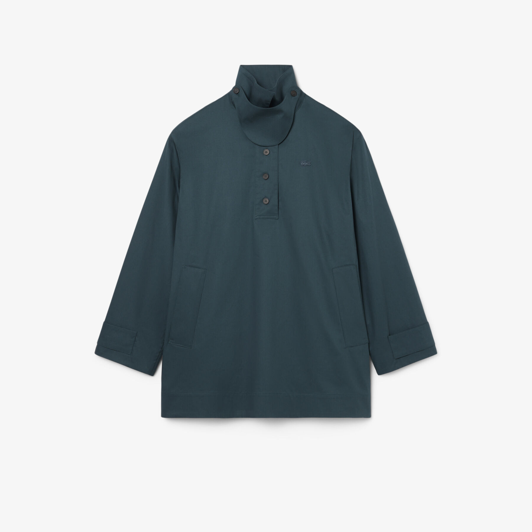Runway Oversized Twill Mini Dress lacoste runway oversized twill mini dress