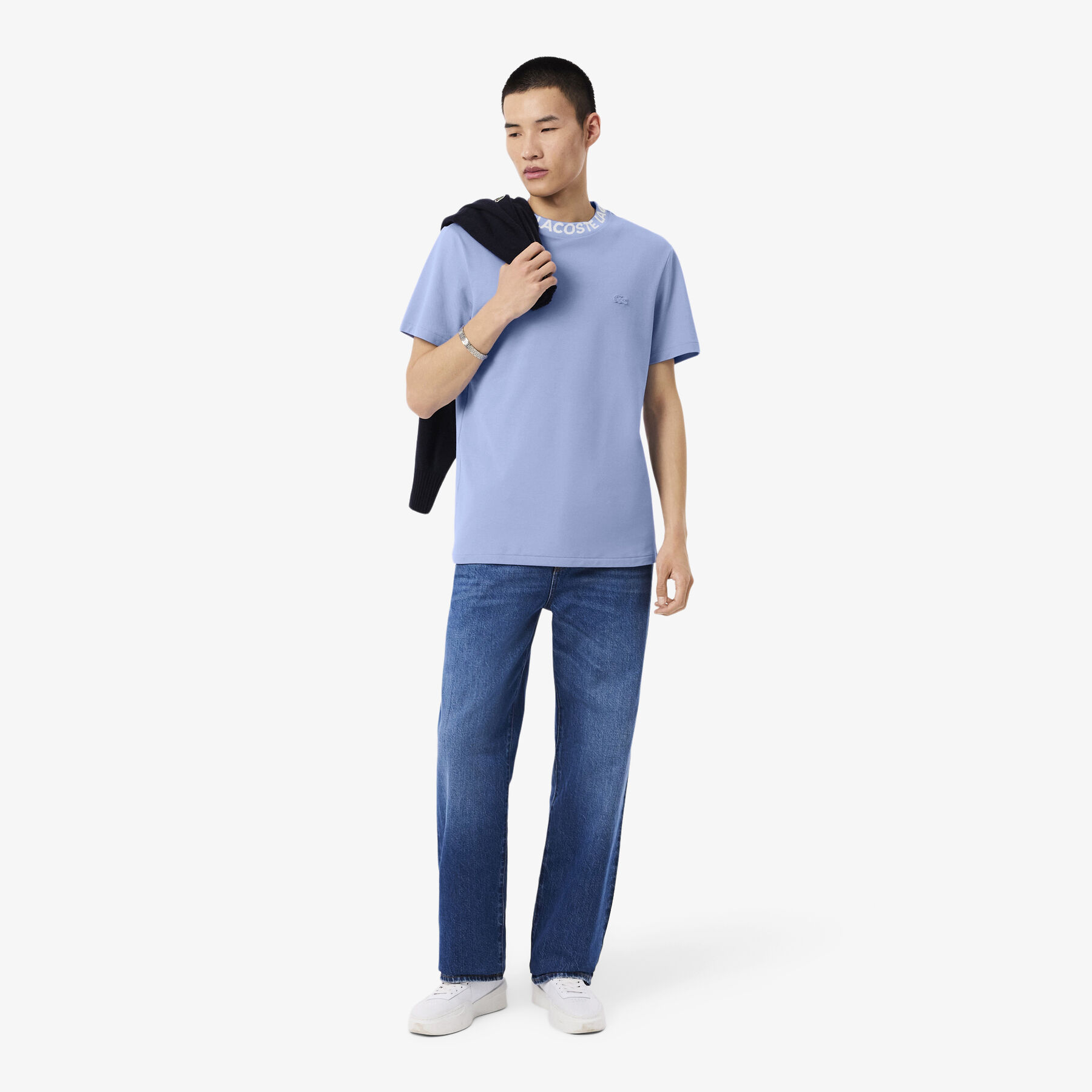 Jacquard Branded Pique T-shirt lacoste jacquard branded pique t shirt