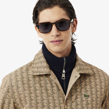 Reversible Bi Material Monogram Jacket