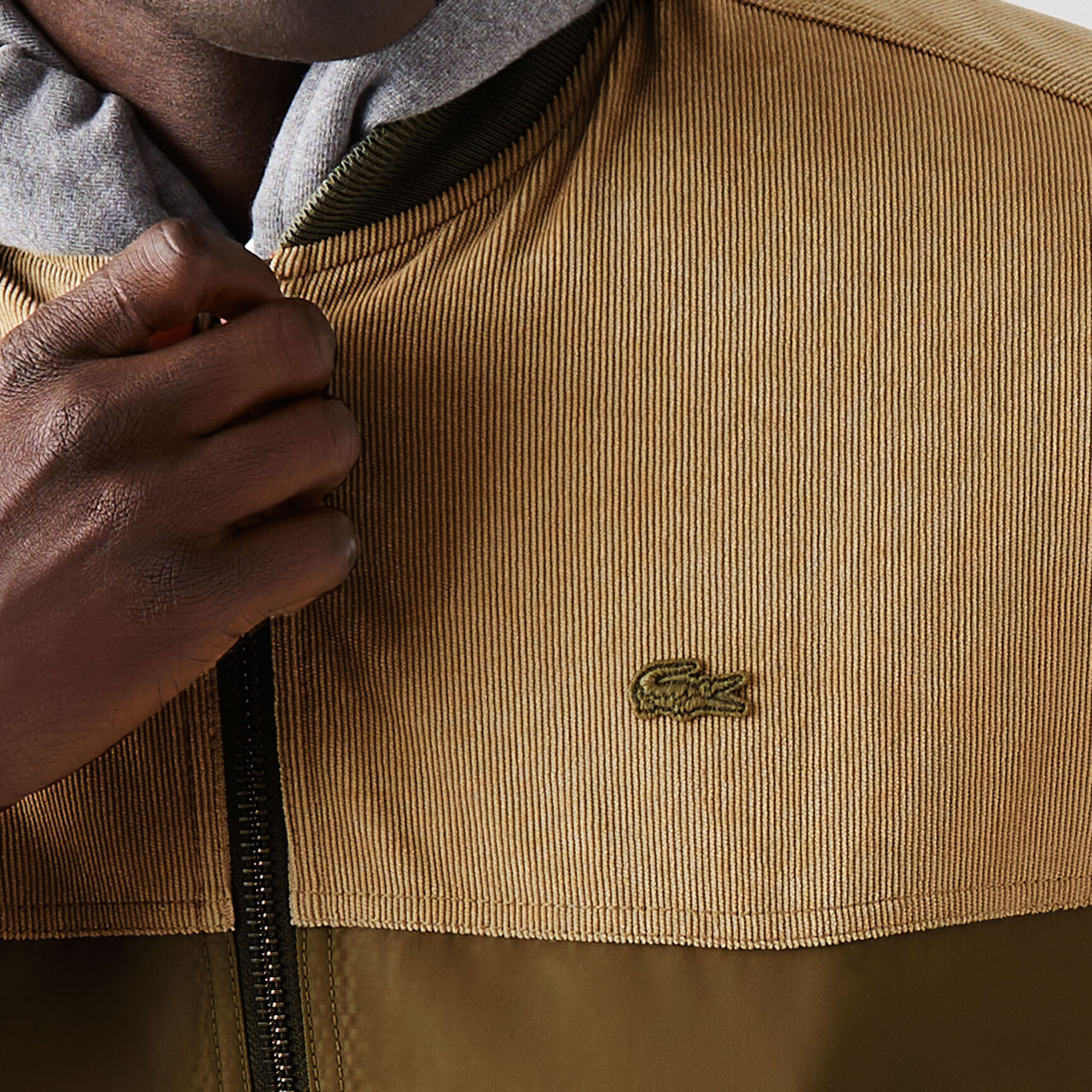 جاكيت منتفخ مبطن بسحّاب للرجال