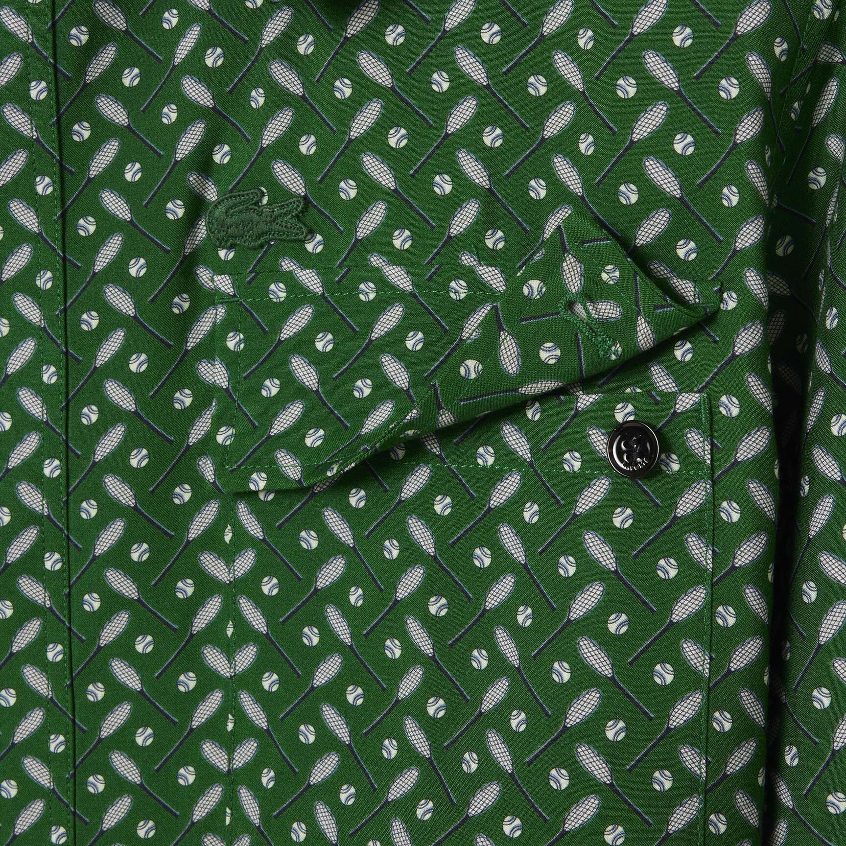 Runway Regular Fit Printed Satin Shirt - CH3777-00-F6H