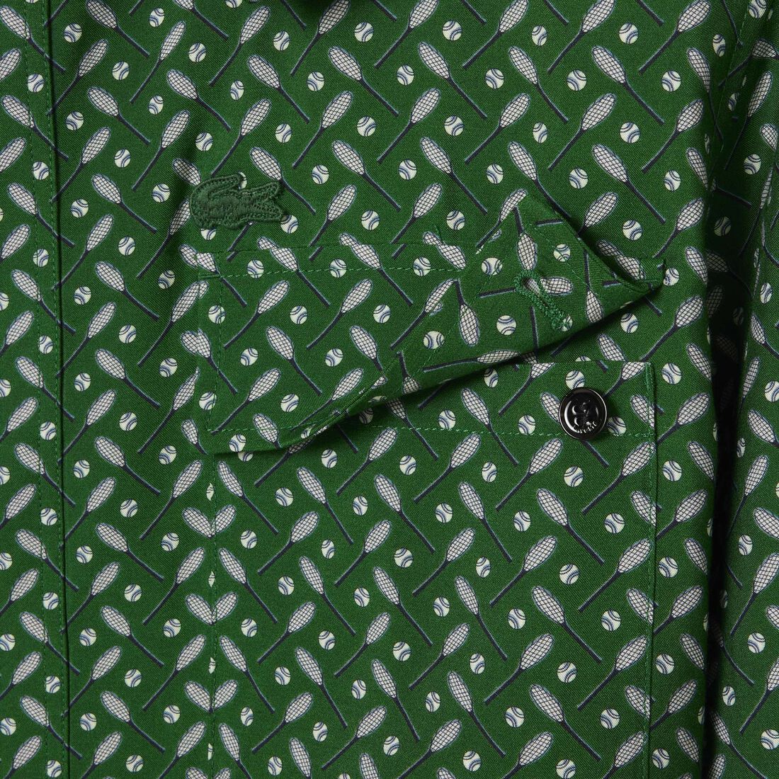 Runway Regular Fit Printed Satin Shirt Runway Regular Fit Printed Satin Shirt - CH3777-00-F6H