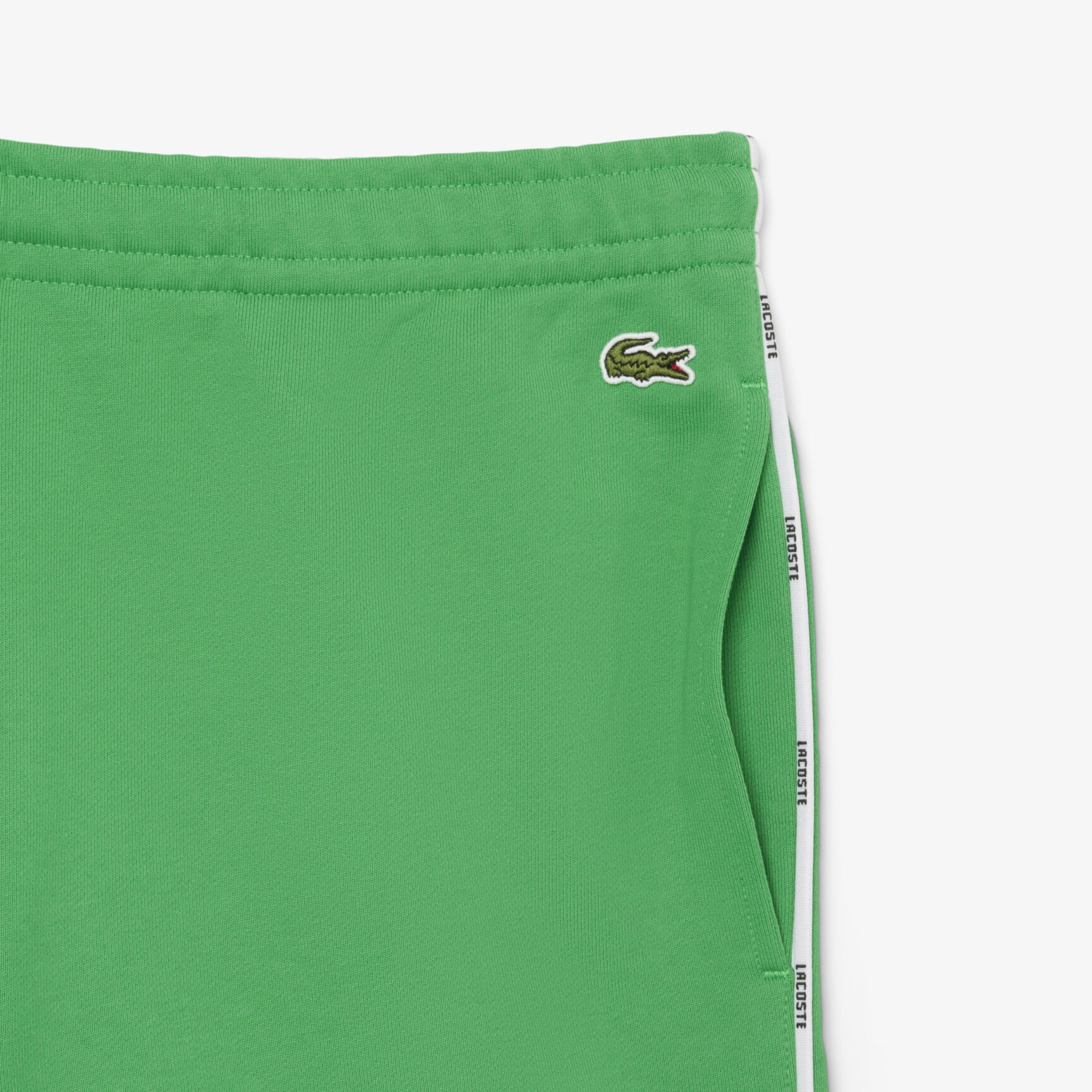 شورت من القطن والصوف بشعار الماركة Logo Trim Cotton Fleece Shorts - GH9896-00-SIW