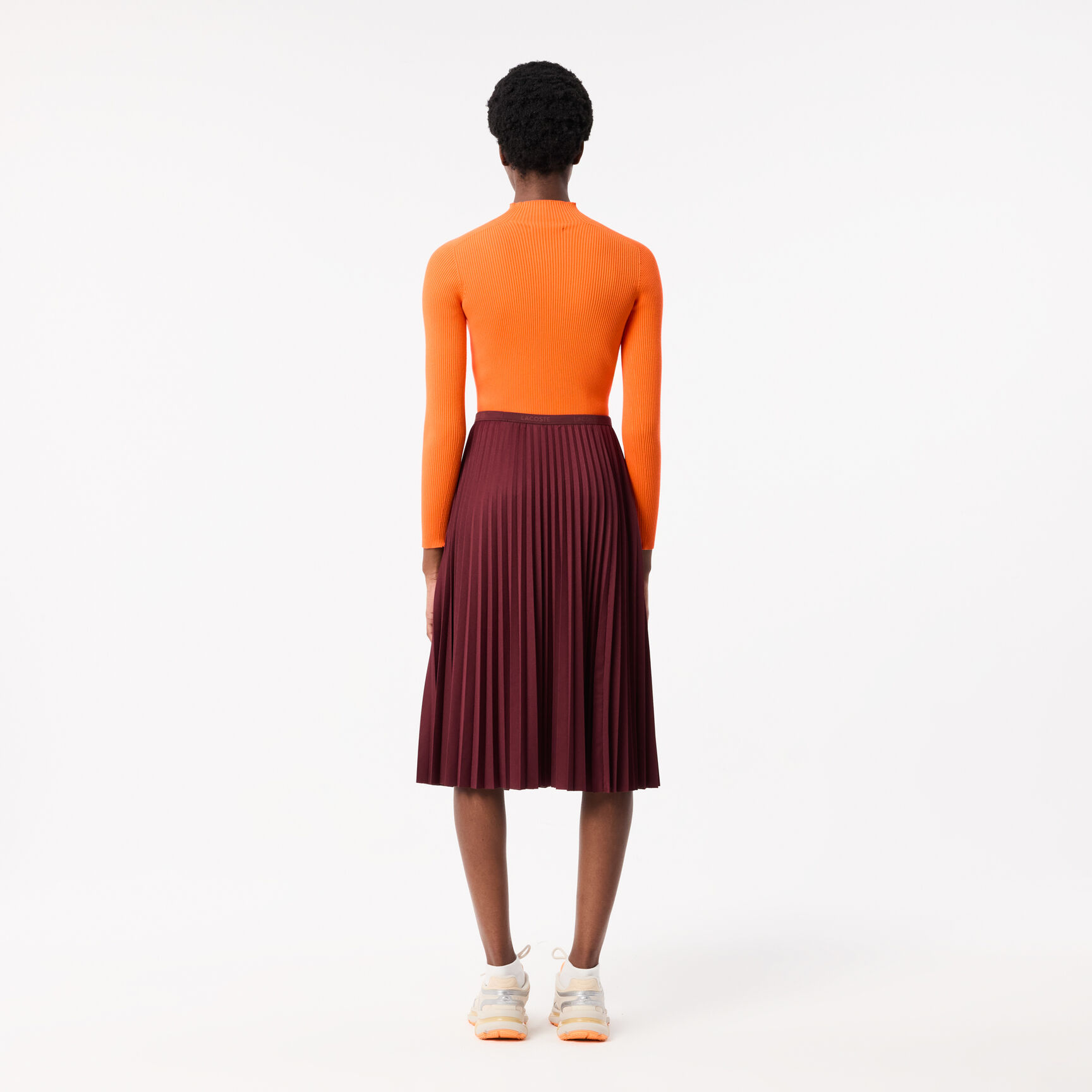 Women's Elasticised Waist Flowing Pleated Skirt Women's Elasticised Waist Flowing Pleated Skirt - JF8050-00-BZD