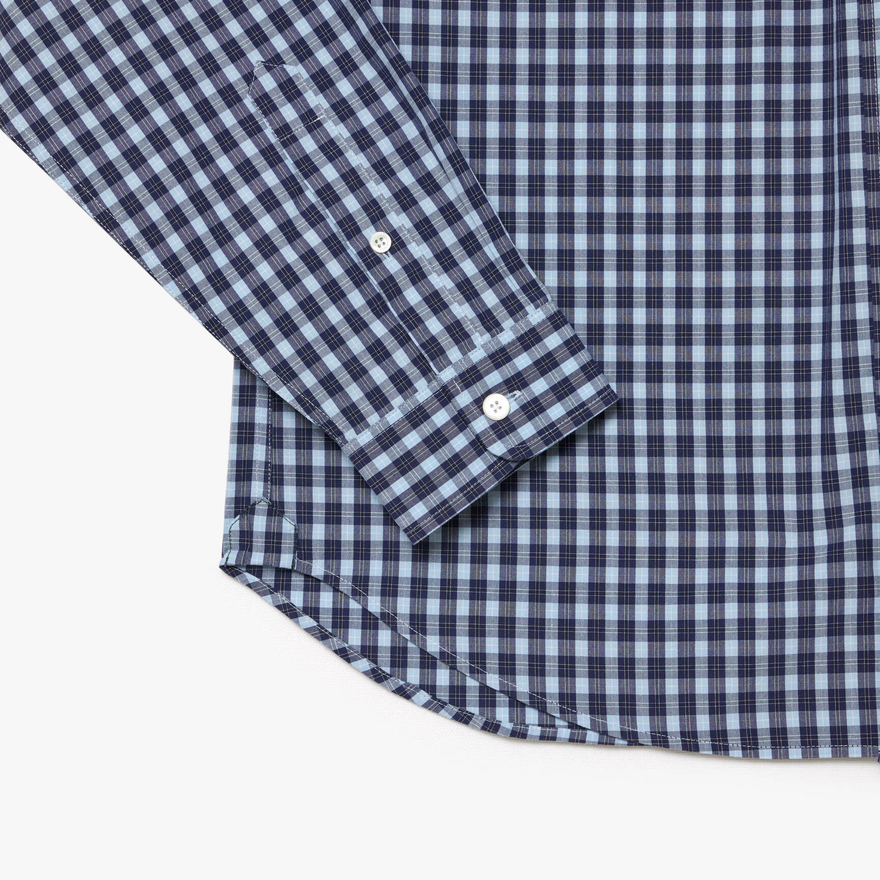 قميص بوبلين مربع Checked Poplin Shirt - CH6981-00-QRN