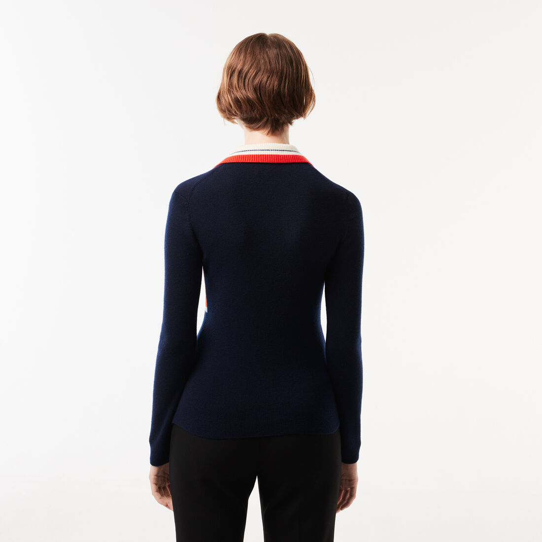 French Made Contrast Polo Neck Sweater French Made Contrast Polo Neck Sweater - AF0650-00-NPI
