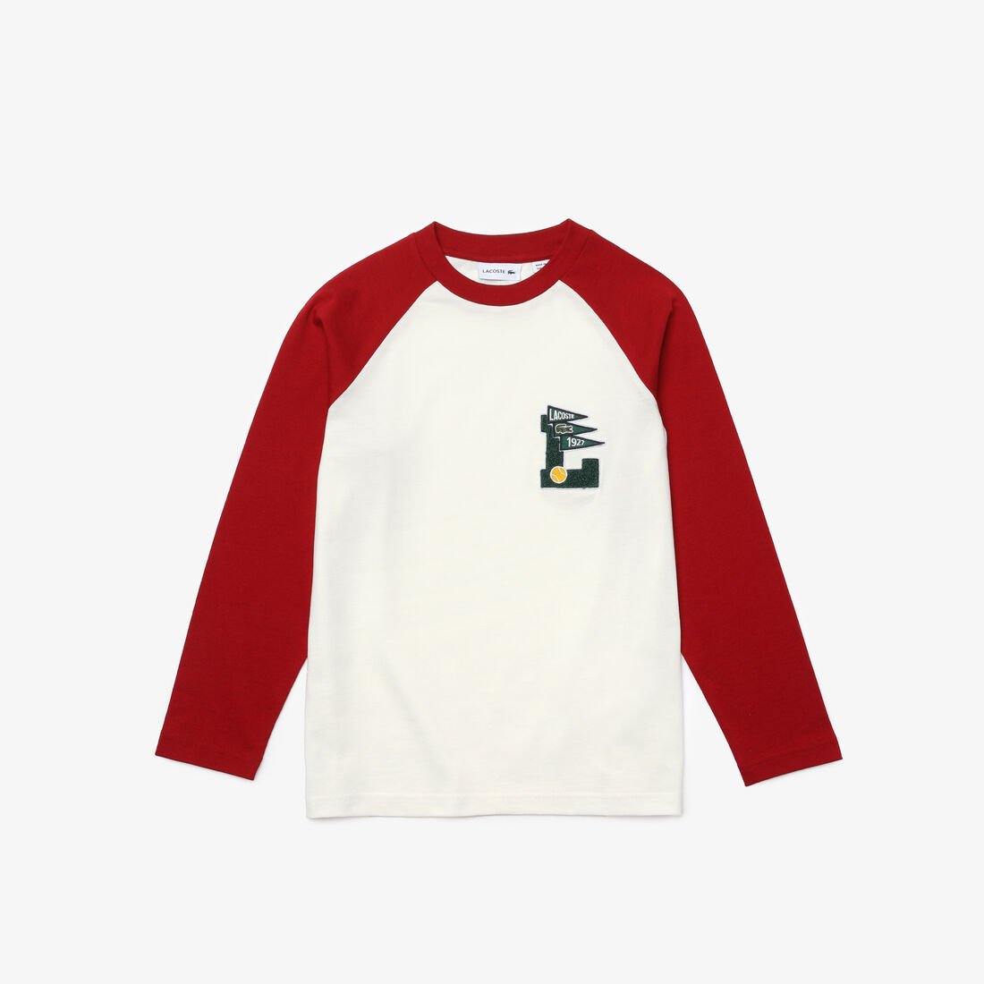 Boys' Long-Sleeved Dual-Color Cotton T-shirt