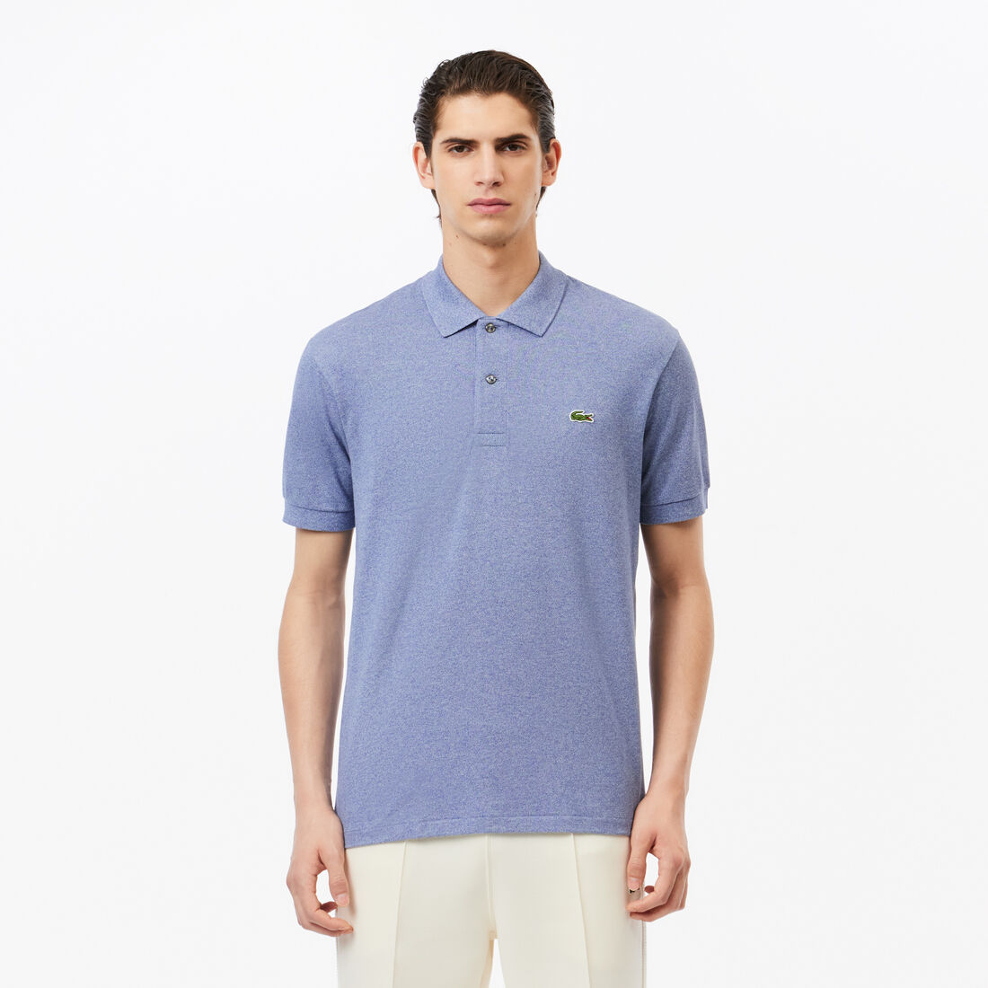 Original L.12.12 Heathered Petit Pique Cotton Polo Shirt - L1264-00-1GF