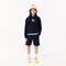 kids  lacoste organic brushed cotton fleece shorts