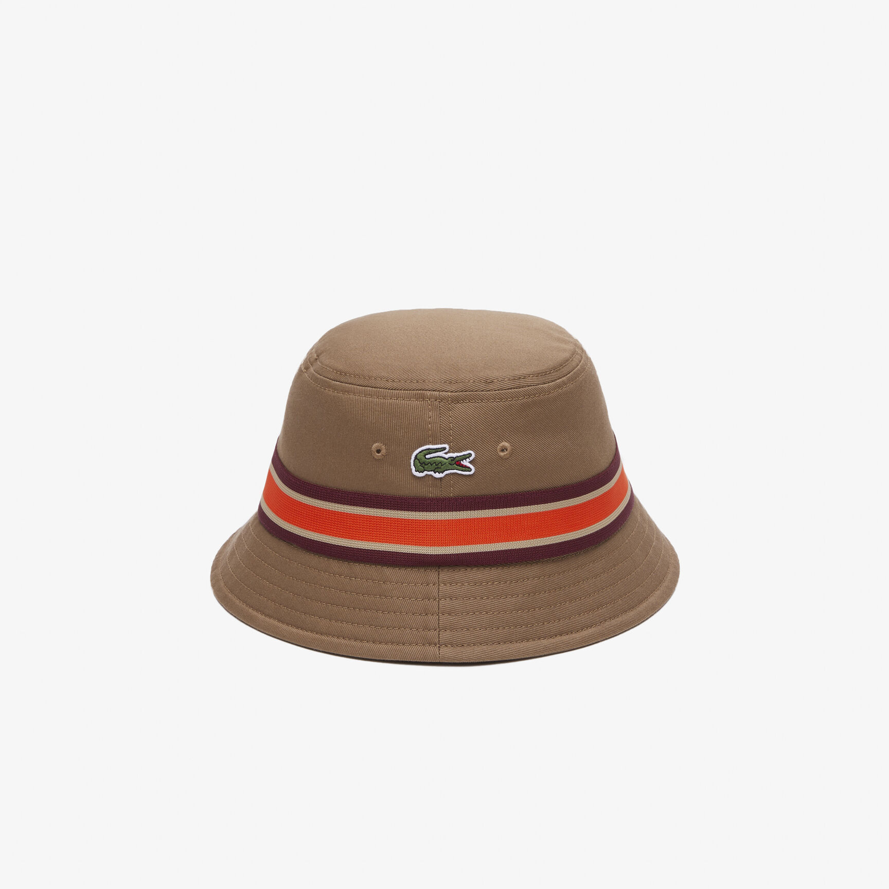 Cotton Gabardine Contrast Stripe Bucket Hat - RK0808-00-SIX