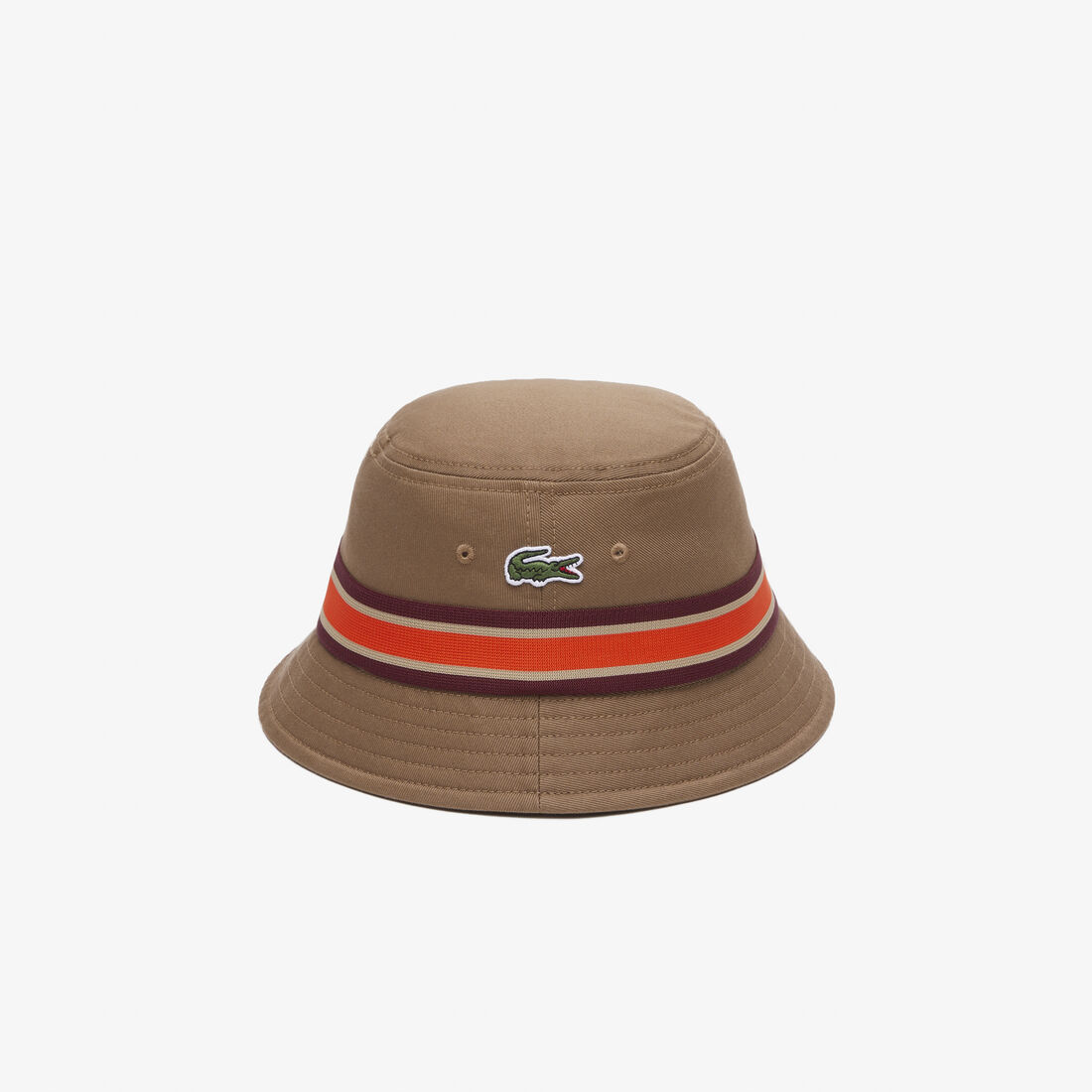 Cotton Gabardine Contrast Stripe Bucket Hat - RK0808-00-SIX