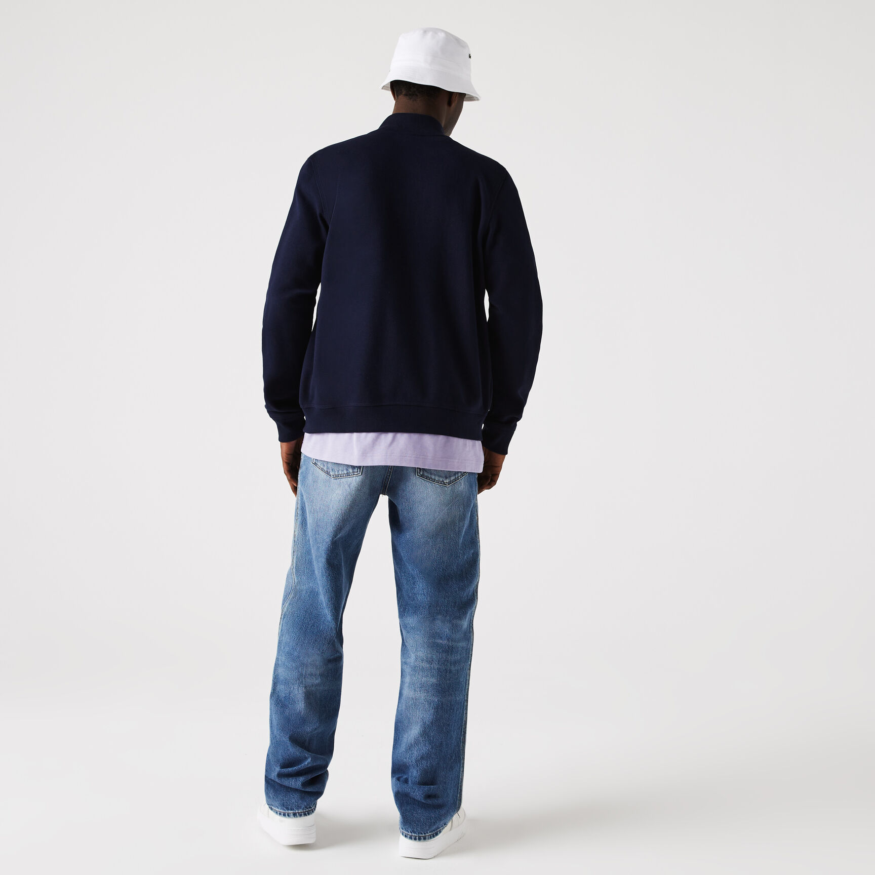 جاكيت صوف بيكيه بياقة قائمة وسحّاب للرجال جاكيت صوف بيكيه بياقة قائمة وسحّاب للرجال