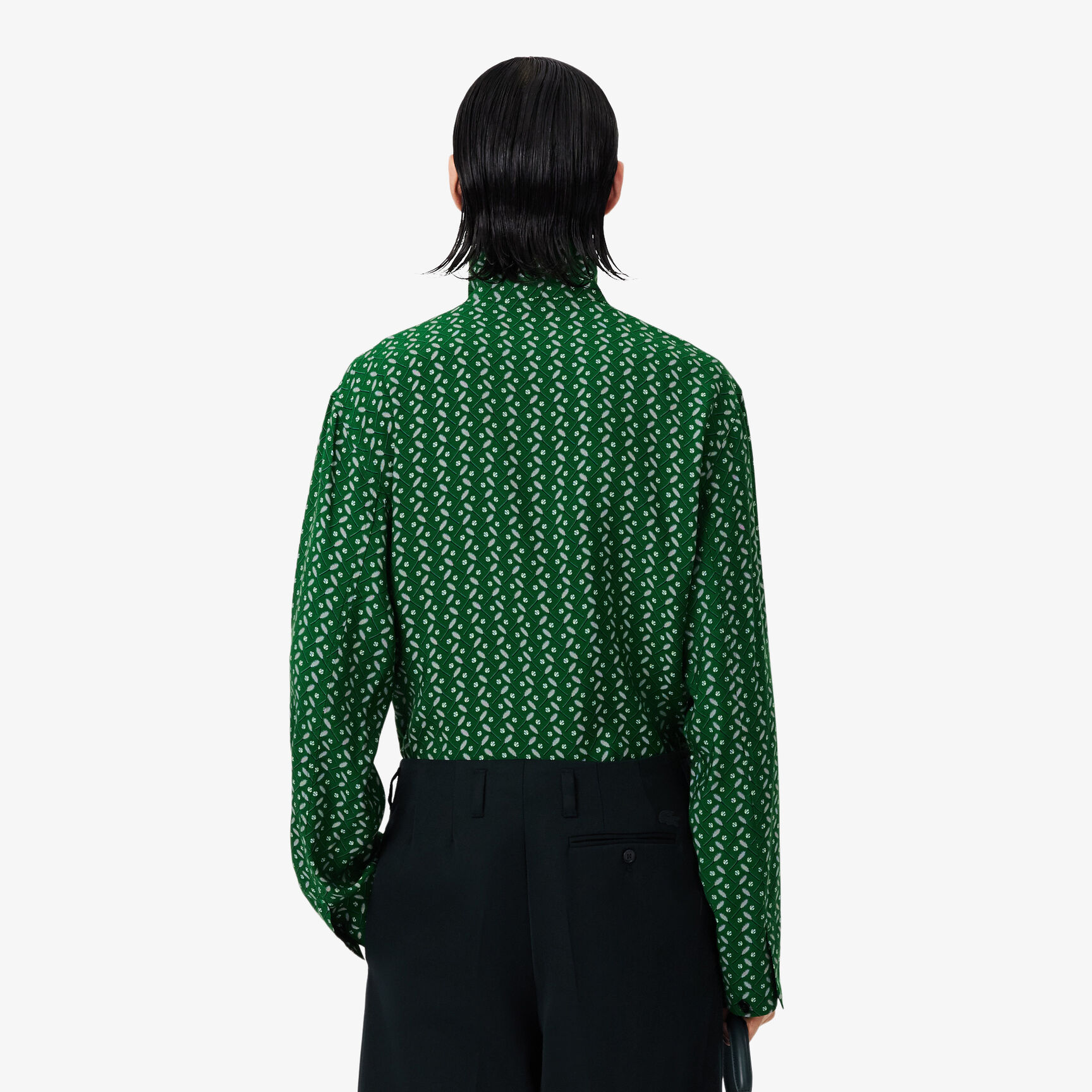 Runway Regular Fit Printed Satin Shirt - CH3777-00-F6H