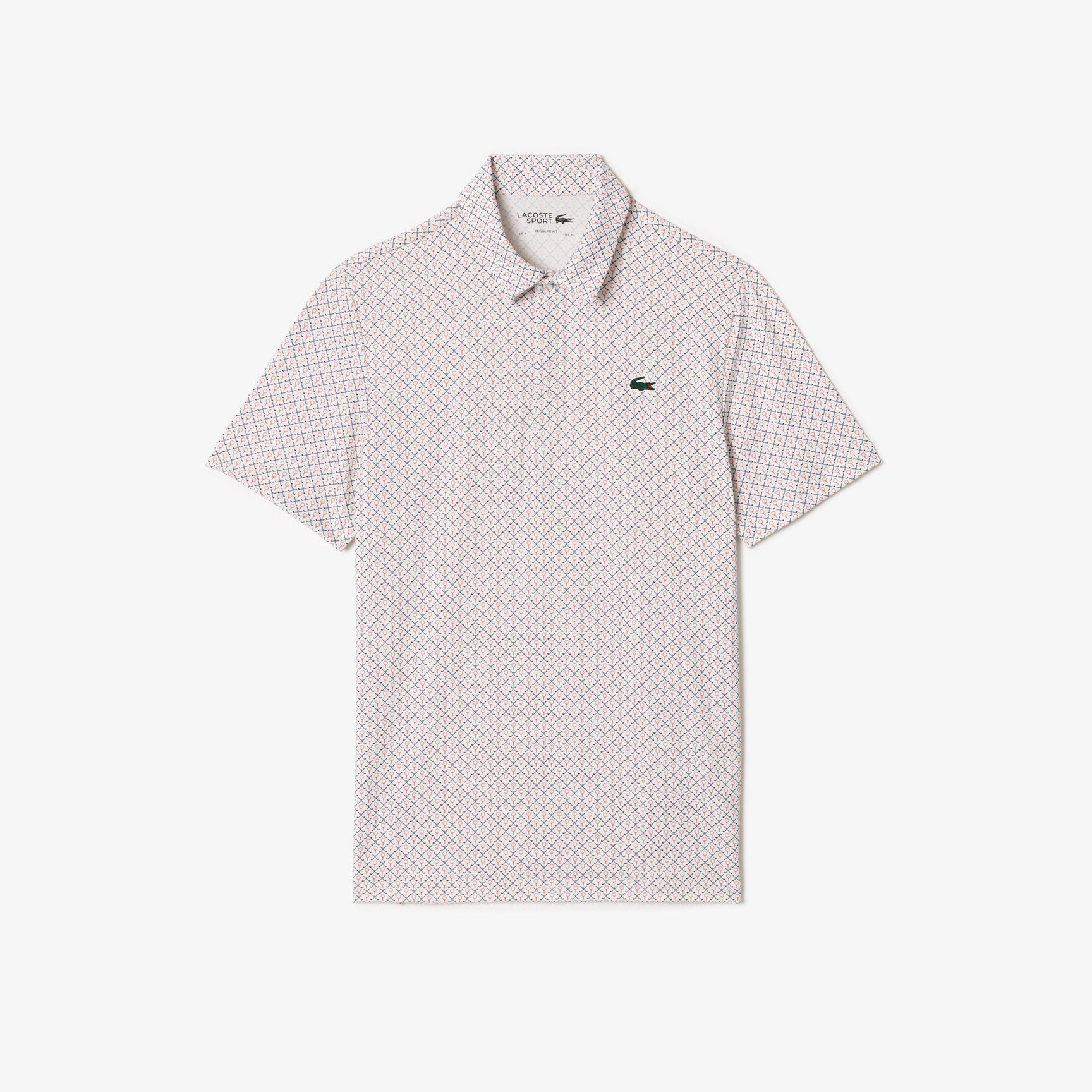 Men's Lacoste Golf Printed Recycled Polyester Polo Shirt - DH5175-00-MBI
