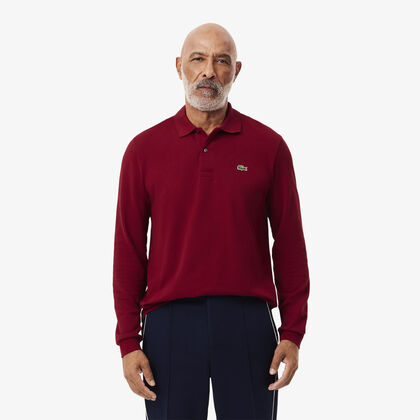 قميص بولو كلاسيكي بأكمام طويلة مقاس L.12.12