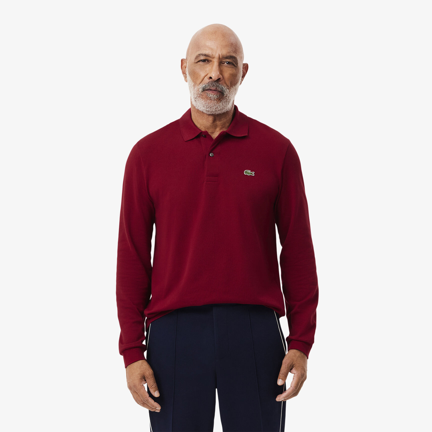 قميص بولو كلاسيكي بأكمام طويلة مقاس L.12.12 Original L.12.12 Long Sleeve Cotton Polo Shirt - L1312-00-476