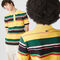 قميص بولو مقلم مطرز من بيكيه القطن مجموعة Lacoste LIVE للجنسين لاكوست قميص بولو مقلم مطرز من بيكيه القطن مجموعة lacoste live للجنسين