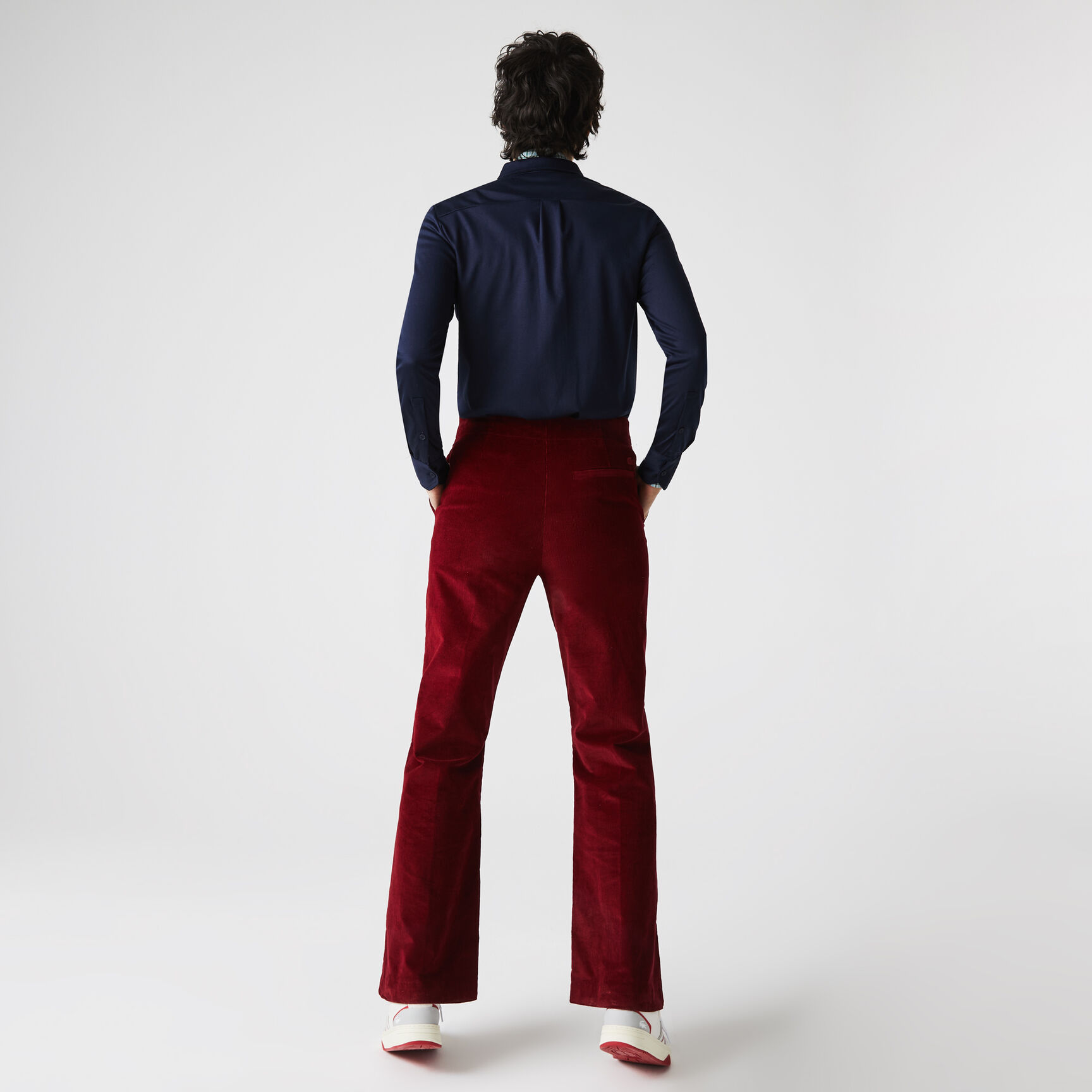 قميص بولو نسائي من قطن بيما بقصة فضفاضة من Lacoste قميص بولو نسائي من قطن بيما بقصة فضفاضة من Lacoste