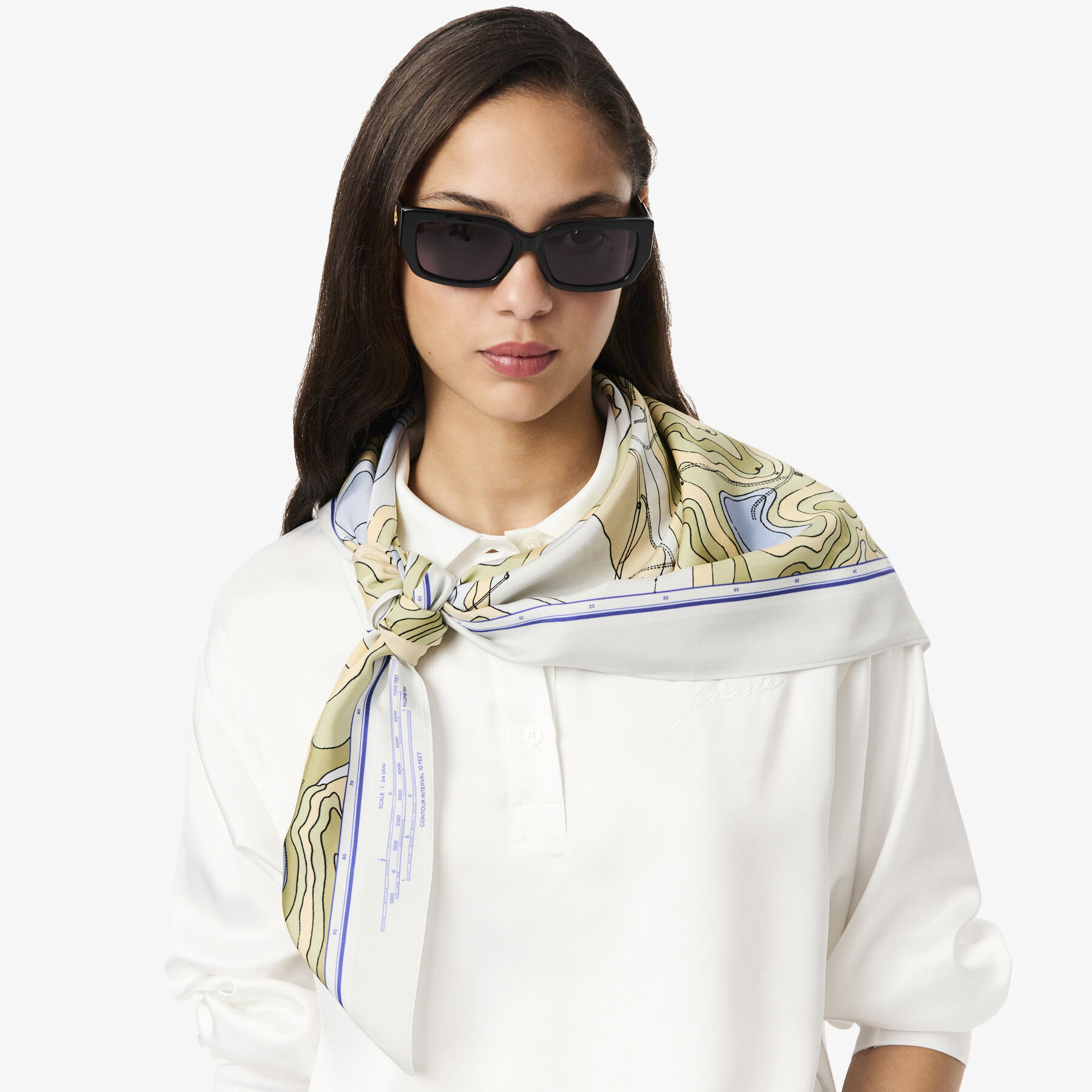 وشاح بطبعة شانتاكو Chantaco Print Scarf - RE7761-00-87I