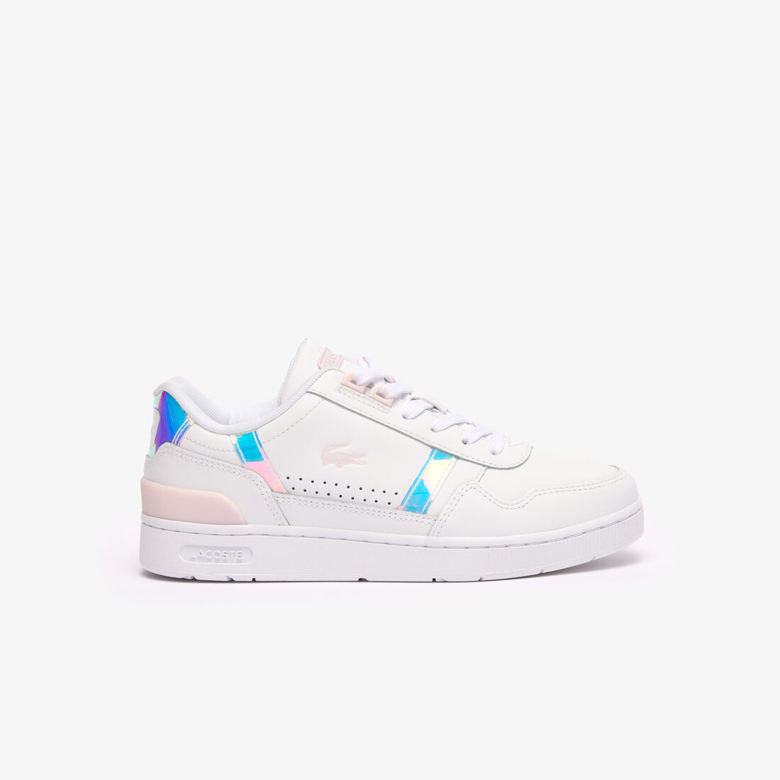 Women's T-Clip Pastel Accent Leather Trainers  - 47SFA0061-1Y9